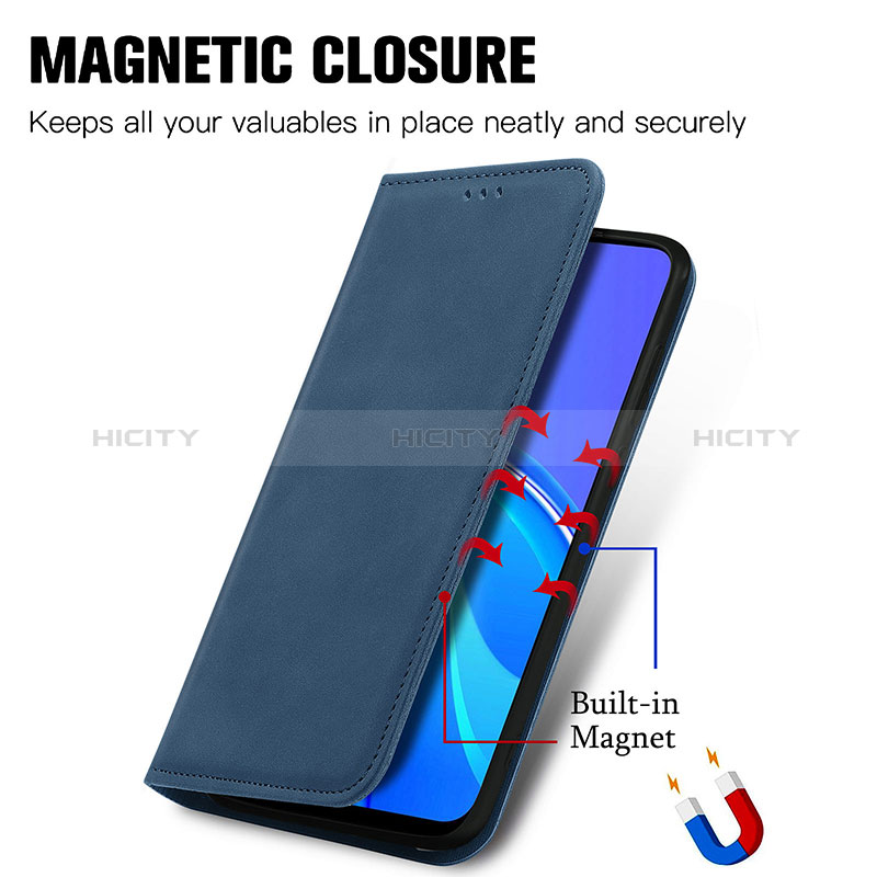 Custodia Portafoglio In Pelle Cover con Supporto S04D per Xiaomi Redmi 9 Prime India