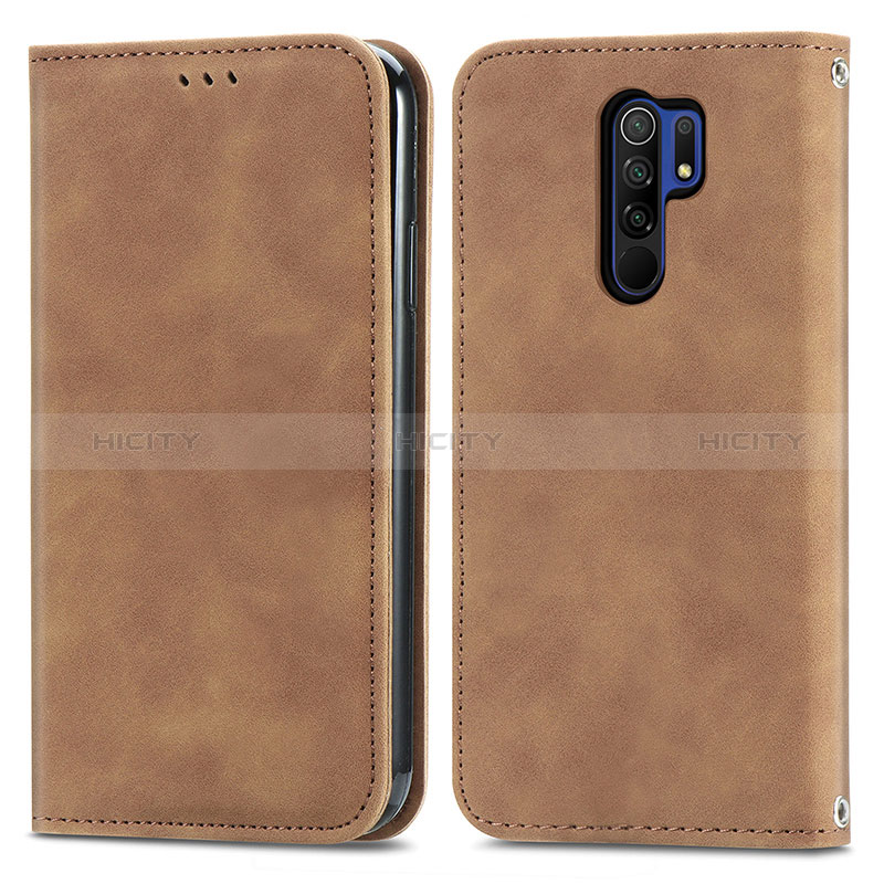 Custodia Portafoglio In Pelle Cover con Supporto S04D per Xiaomi Redmi 9 Prime India