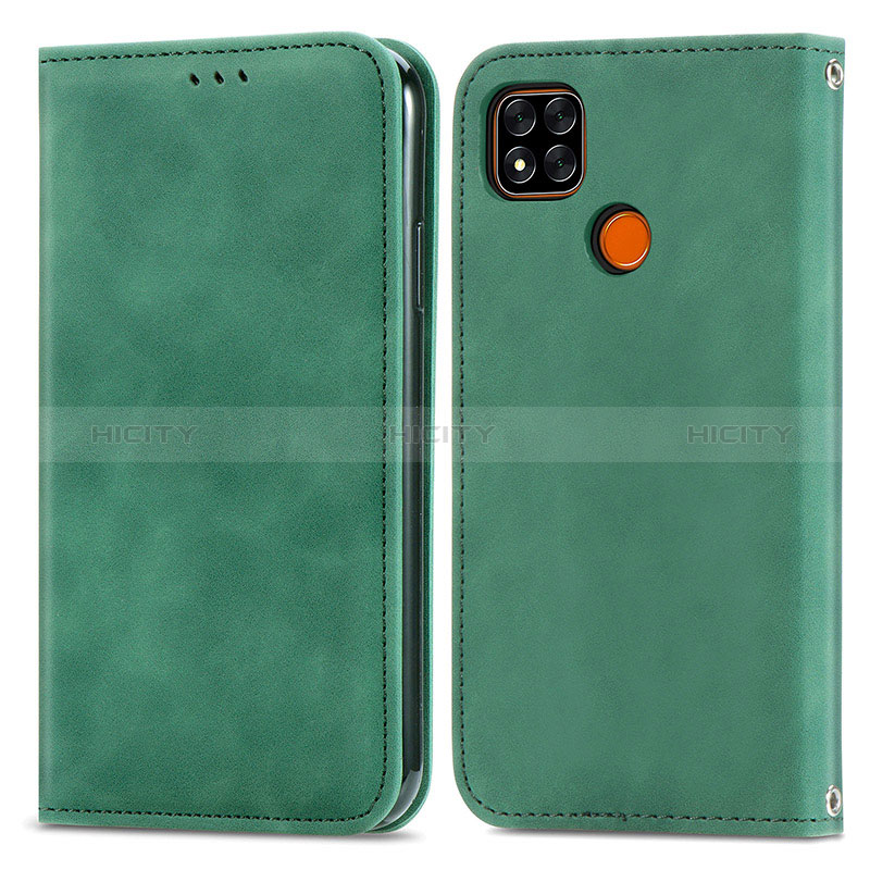 Custodia Portafoglio In Pelle Cover con Supporto S04D per Xiaomi Redmi 9C