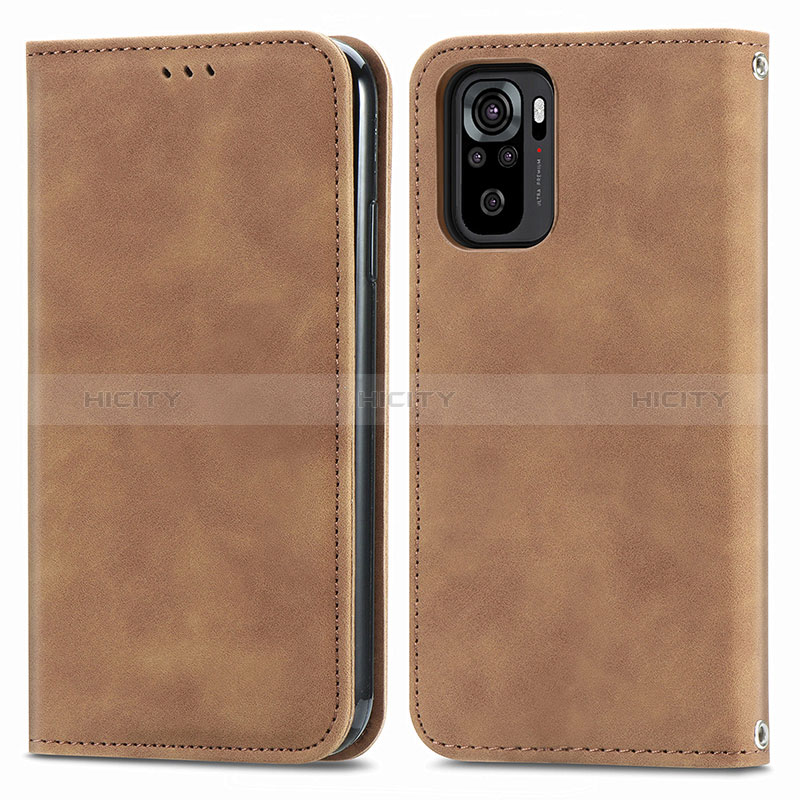 Custodia Portafoglio In Pelle Cover con Supporto S04D per Xiaomi Redmi Note 10 4G