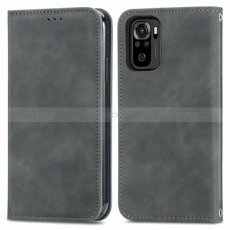 Custodia Portafoglio In Pelle Cover con Supporto S04D per Xiaomi Redmi Note 10 4G