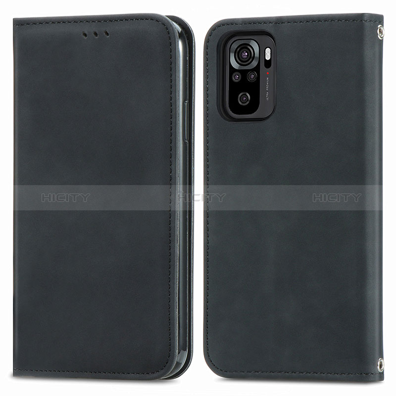 Custodia Portafoglio In Pelle Cover con Supporto S04D per Xiaomi Redmi Note 10 4G