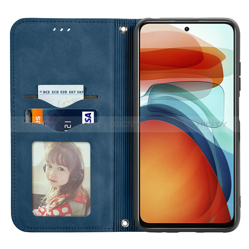 Custodia Portafoglio In Pelle Cover con Supporto S04D per Xiaomi Redmi Note 10 Pro 5G