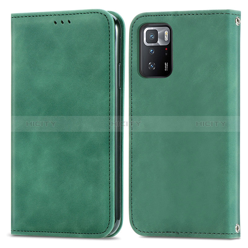 Custodia Portafoglio In Pelle Cover con Supporto S04D per Xiaomi Redmi Note 10 Pro 5G