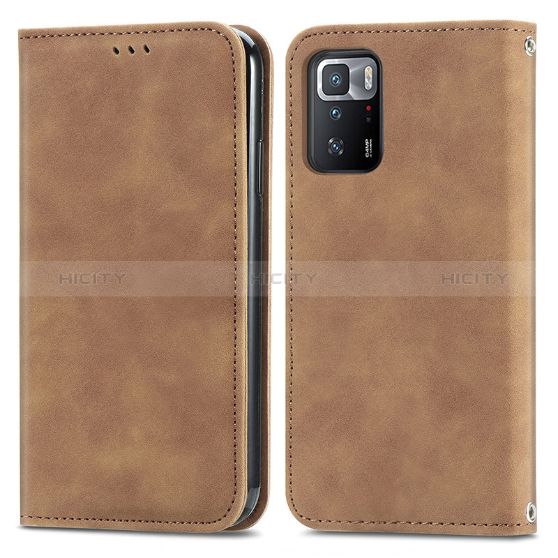 Custodia Portafoglio In Pelle Cover con Supporto S04D per Xiaomi Redmi Note 10 Pro 5G