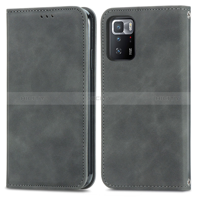 Custodia Portafoglio In Pelle Cover con Supporto S04D per Xiaomi Redmi Note 10 Pro 5G