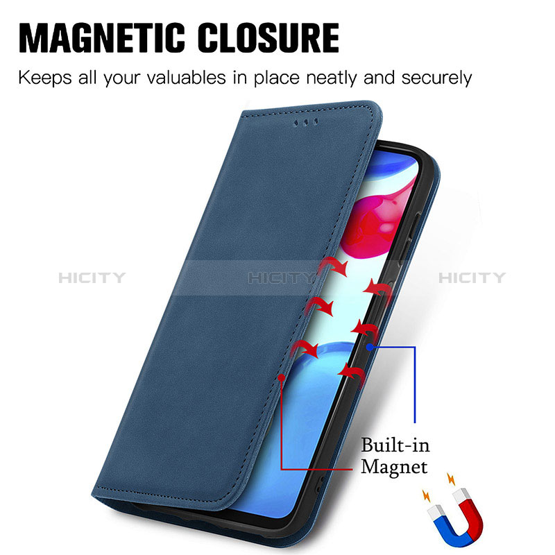 Custodia Portafoglio In Pelle Cover con Supporto S04D per Xiaomi Redmi Note 11 4G (2022)