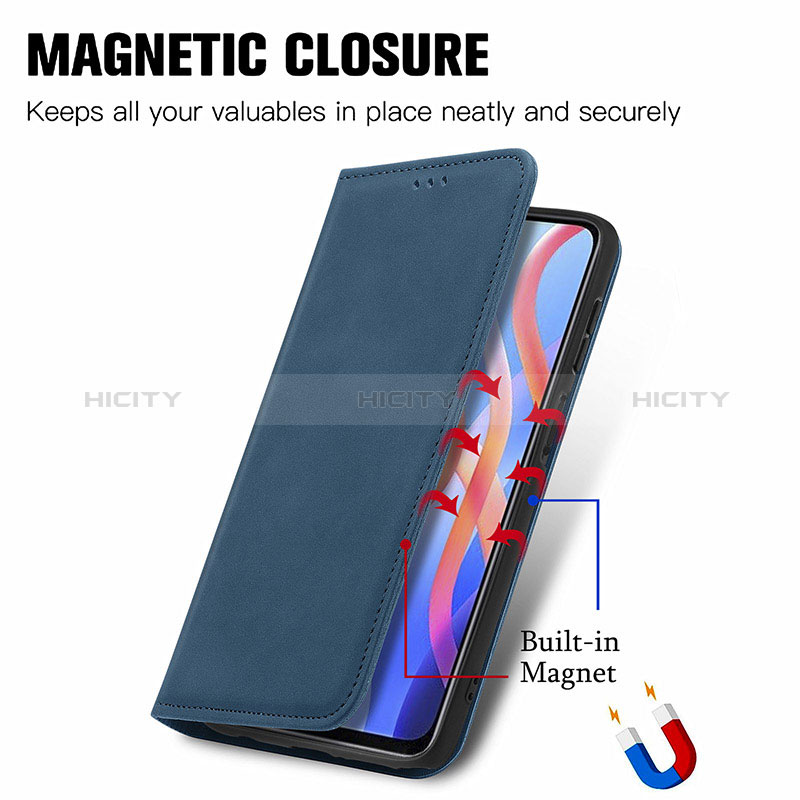 Custodia Portafoglio In Pelle Cover con Supporto S04D per Xiaomi Redmi Note 11 5G