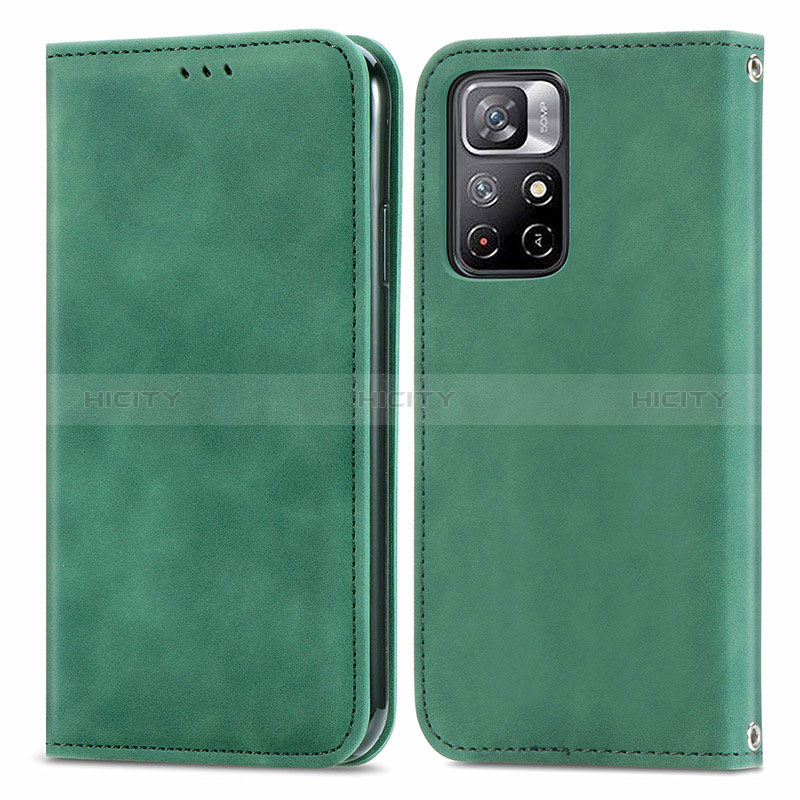 Custodia Portafoglio In Pelle Cover con Supporto S04D per Xiaomi Redmi Note 11 5G