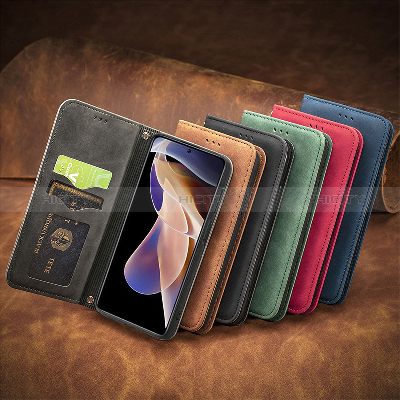 Custodia Portafoglio In Pelle Cover con Supporto S04D per Xiaomi Redmi Note 11 Pro+ Plus 5G