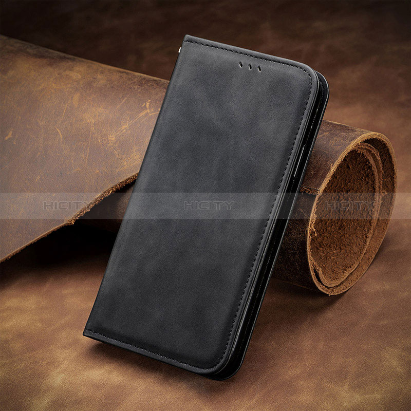 Custodia Portafoglio In Pelle Cover con Supporto S04D per Xiaomi Redmi Note 11E Pro 5G Nero