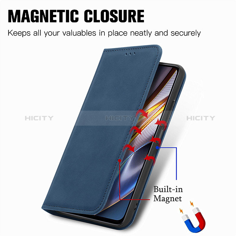 Custodia Portafoglio In Pelle Cover con Supporto S04D per Xiaomi Redmi Note 11T Pro 5G