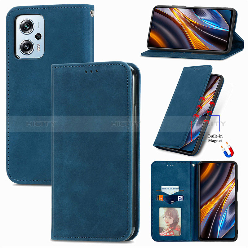 Custodia Portafoglio In Pelle Cover con Supporto S04D per Xiaomi Redmi Note 11T Pro+ Plus 5G