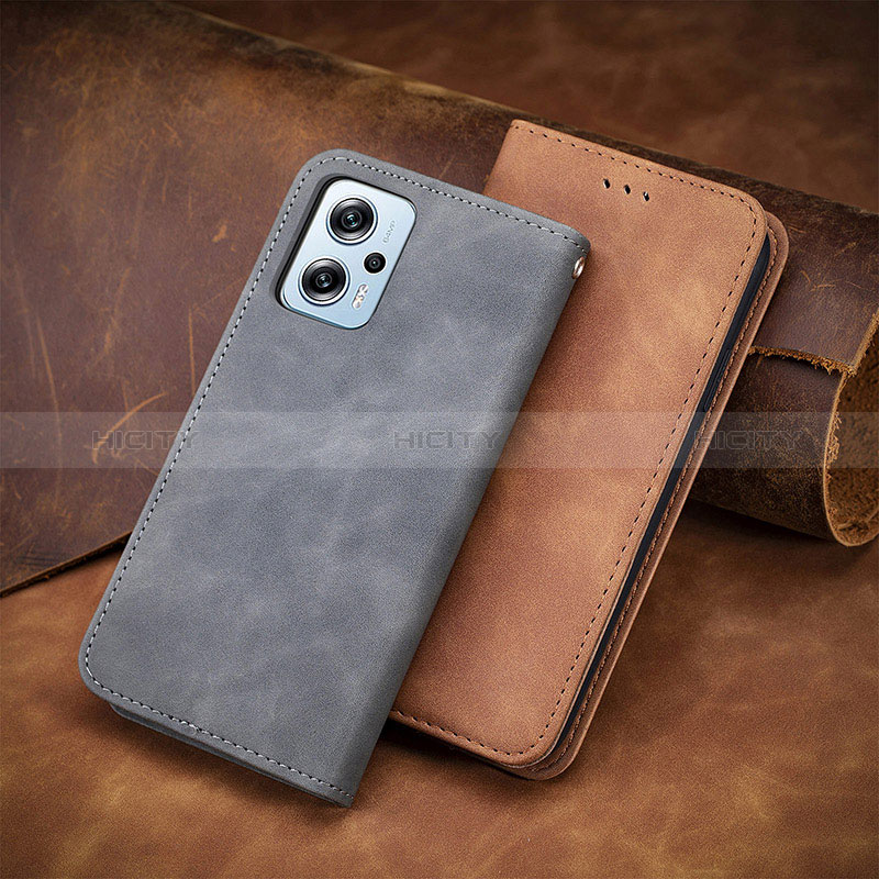 Custodia Portafoglio In Pelle Cover con Supporto S04D per Xiaomi Redmi Note 12T Pro 5G