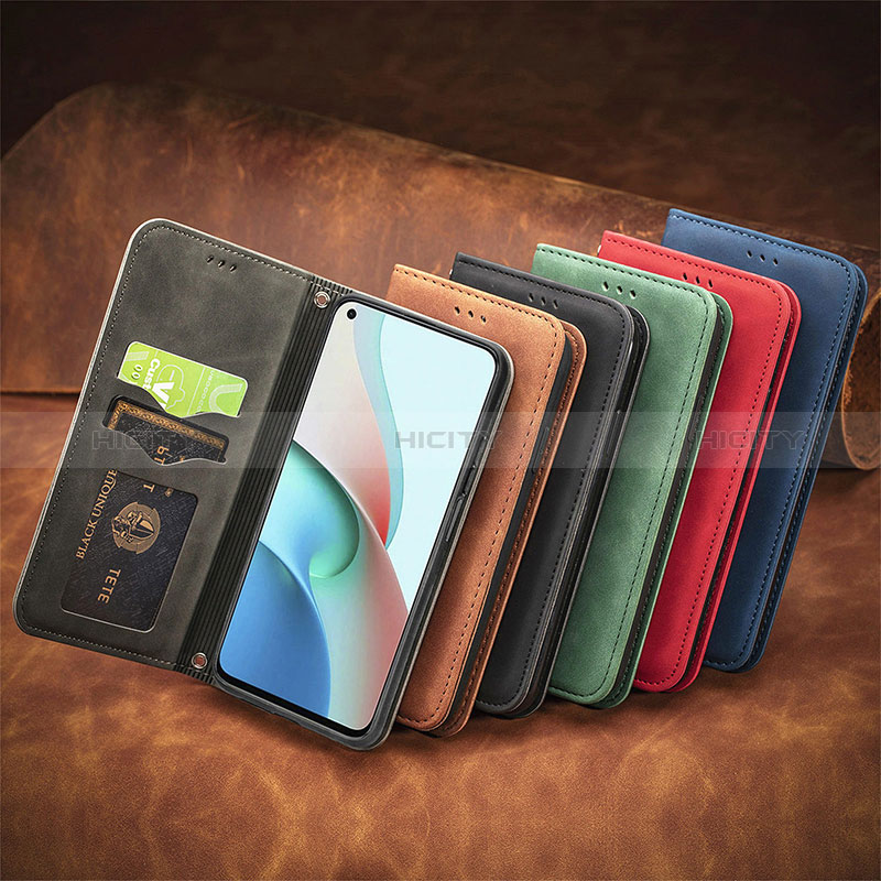 Custodia Portafoglio In Pelle Cover con Supporto S04D per Xiaomi Redmi Note 9 5G