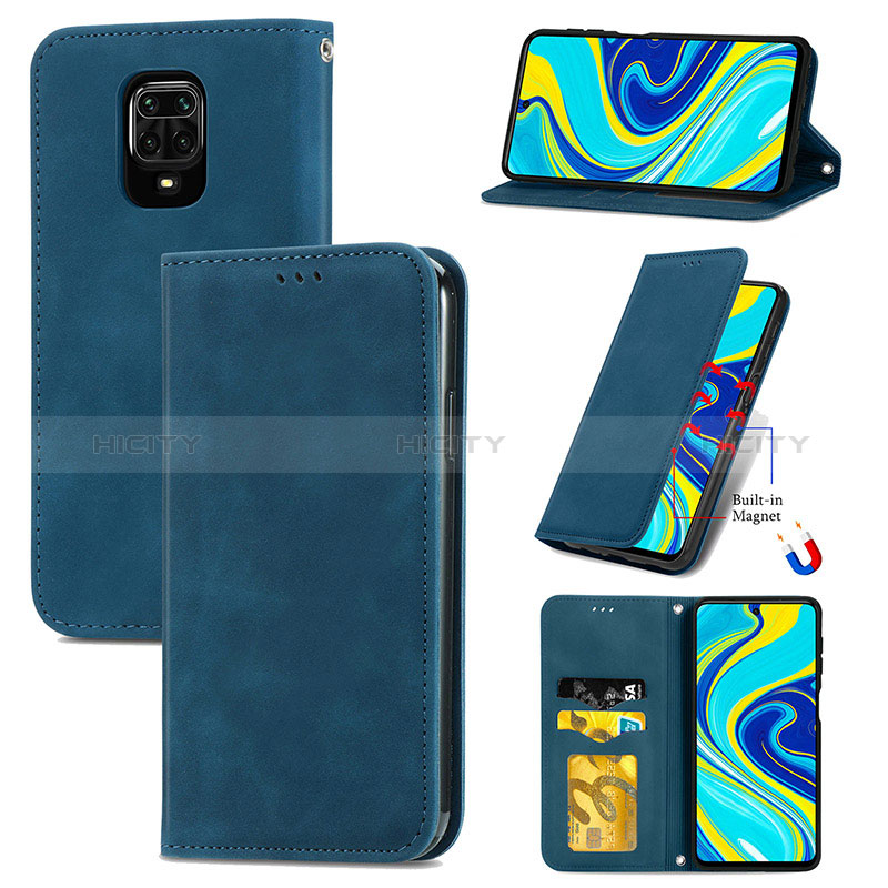 Custodia Portafoglio In Pelle Cover con Supporto S04D per Xiaomi Redmi Note 9 Pro Max