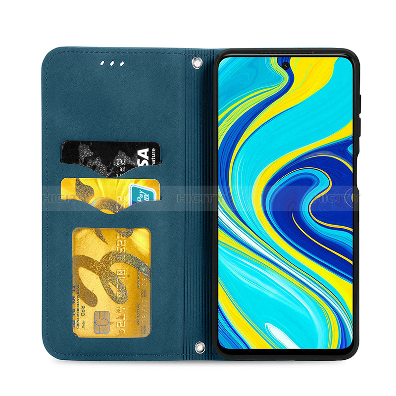 Custodia Portafoglio In Pelle Cover con Supporto S04D per Xiaomi Redmi Note 9 Pro Max