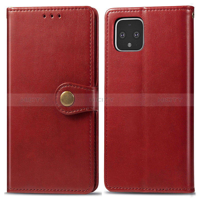 Custodia Portafoglio In Pelle Cover con Supporto S05D per Google Pixel 4