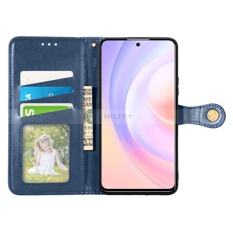 Custodia Portafoglio In Pelle Cover con Supporto S05D per Huawei Honor 50 SE 5G