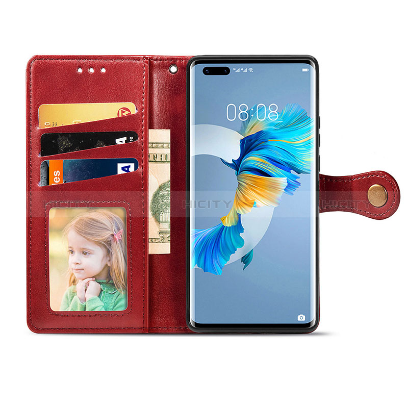 Custodia Portafoglio In Pelle Cover con Supporto S05D per Huawei Mate 40 Pro