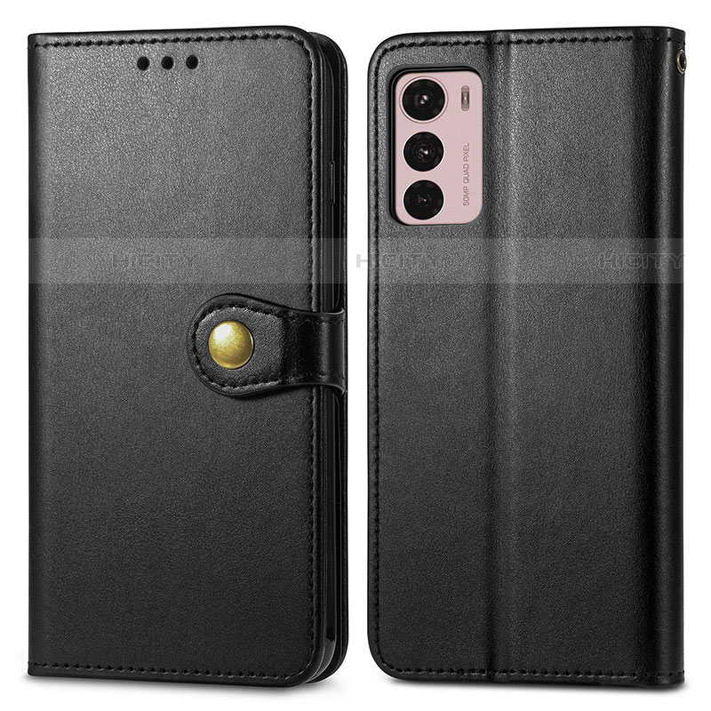 Custodia Portafoglio In Pelle Cover con Supporto S05D per Motorola Moto G42 Nero