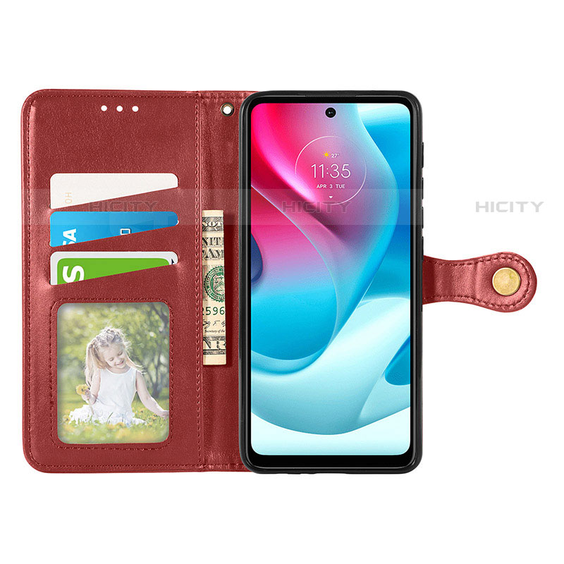 Custodia Portafoglio In Pelle Cover con Supporto S05D per Motorola Moto G62 5G