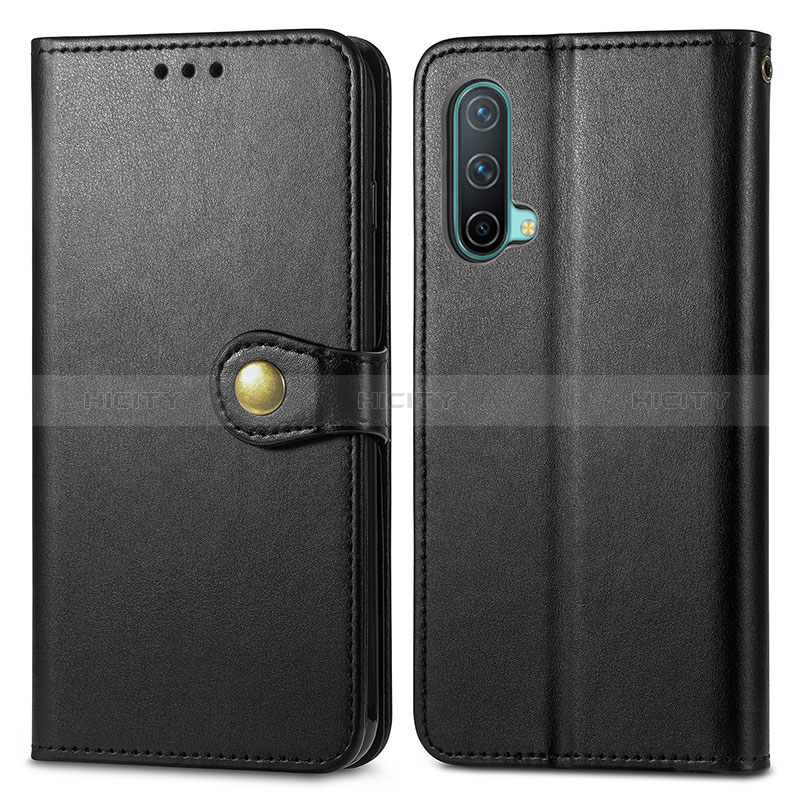 Custodia Portafoglio In Pelle Cover con Supporto S05D per OnePlus Nord CE 5G Nero