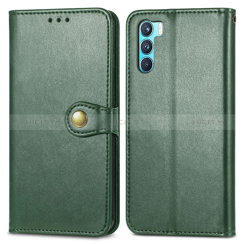 Custodia Portafoglio In Pelle Cover con Supporto S05D per Oppo K9 Pro 5G Verde