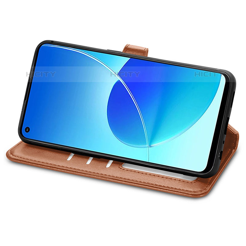 Custodia Portafoglio In Pelle Cover con Supporto S05D per Oppo Reno6 Z 5G