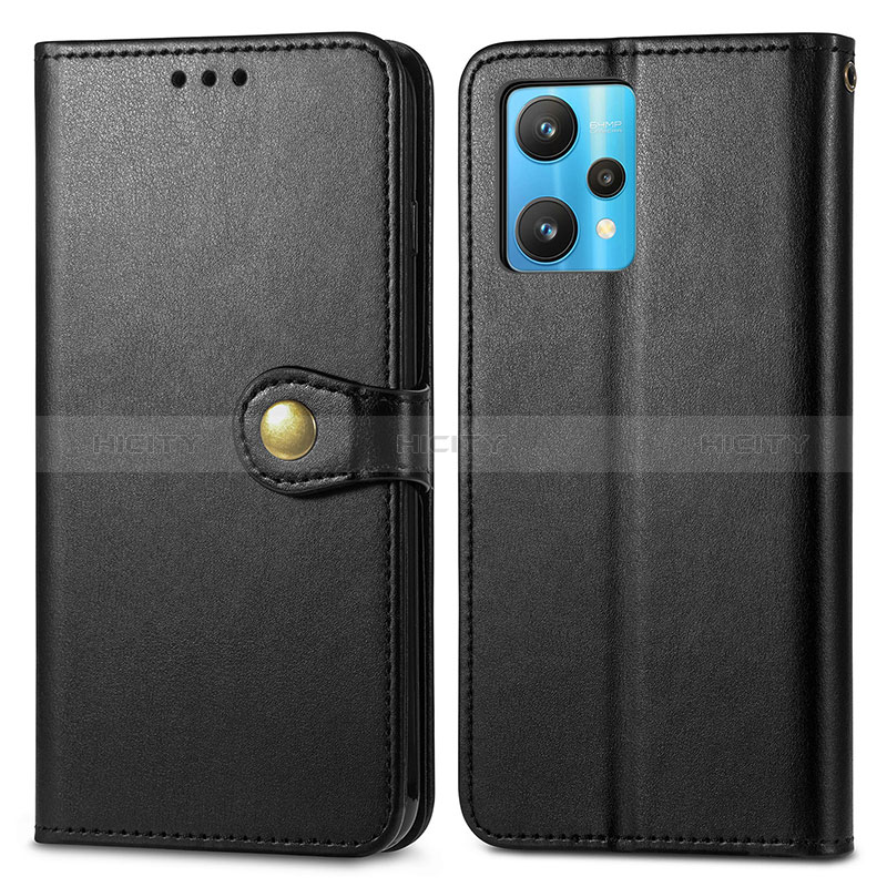 Custodia Portafoglio In Pelle Cover con Supporto S05D per Realme 9 4G Nero