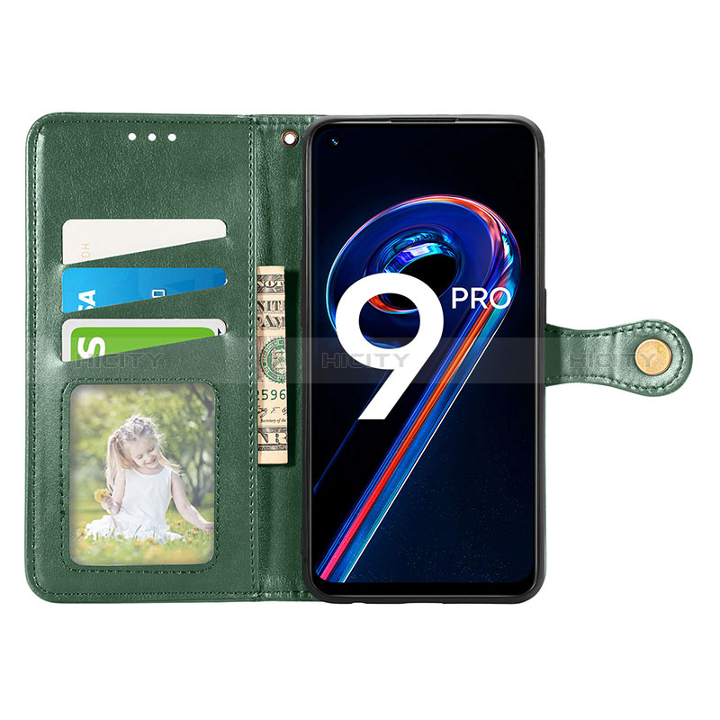 Custodia Portafoglio In Pelle Cover con Supporto S05D per Realme 9 5G