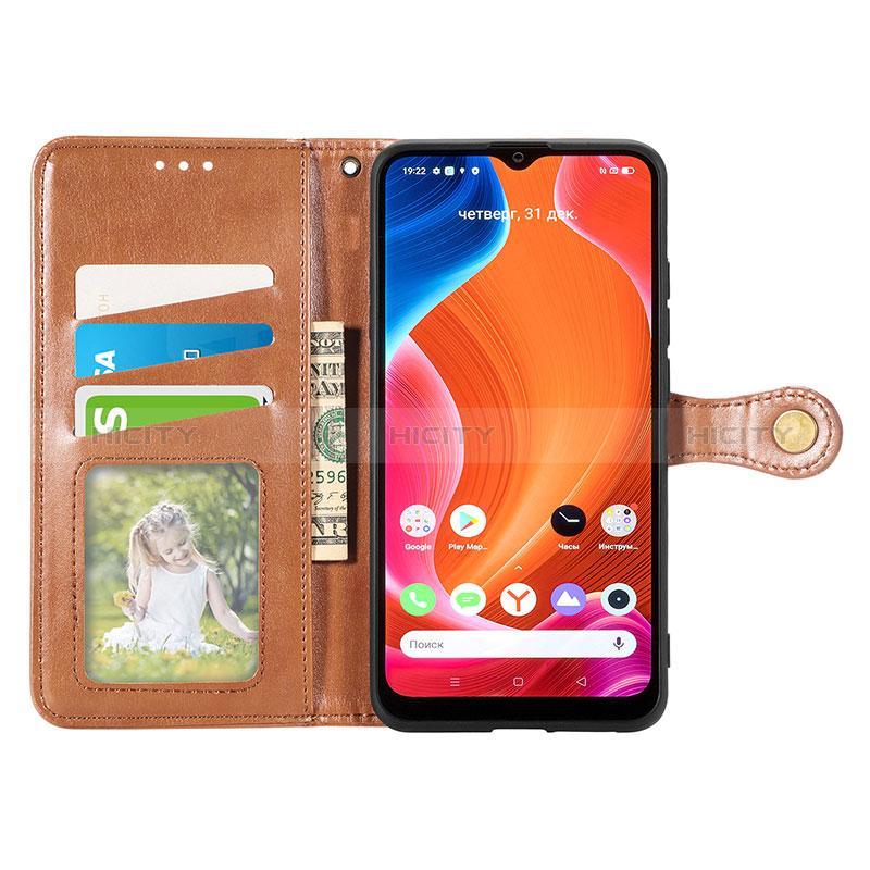 Custodia Portafoglio In Pelle Cover con Supporto S05D per Realme C20