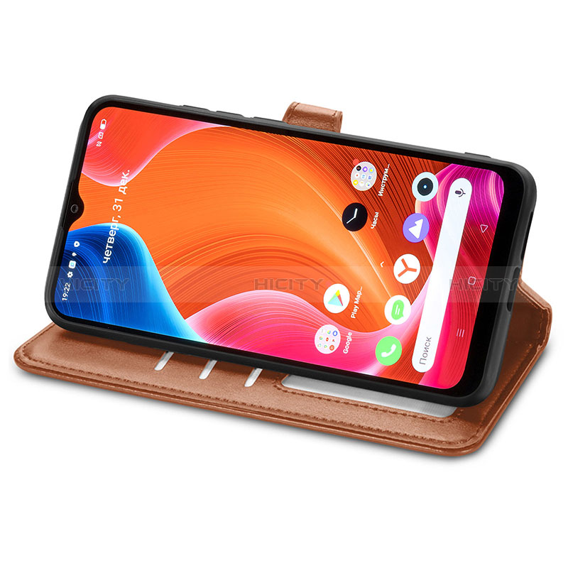 Custodia Portafoglio In Pelle Cover con Supporto S05D per Realme C20