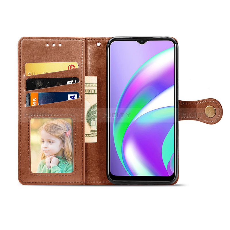 Custodia Portafoglio In Pelle Cover con Supporto S05D per Realme C25S