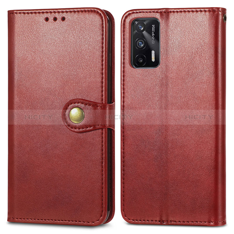 Custodia Portafoglio In Pelle Cover con Supporto S05D per Realme GT Neo 2T 5G Rosso