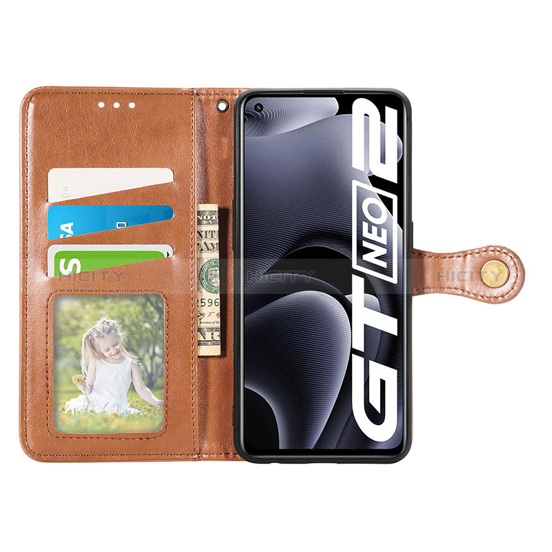 Custodia Portafoglio In Pelle Cover con Supporto S05D per Realme GT Neo2 5G