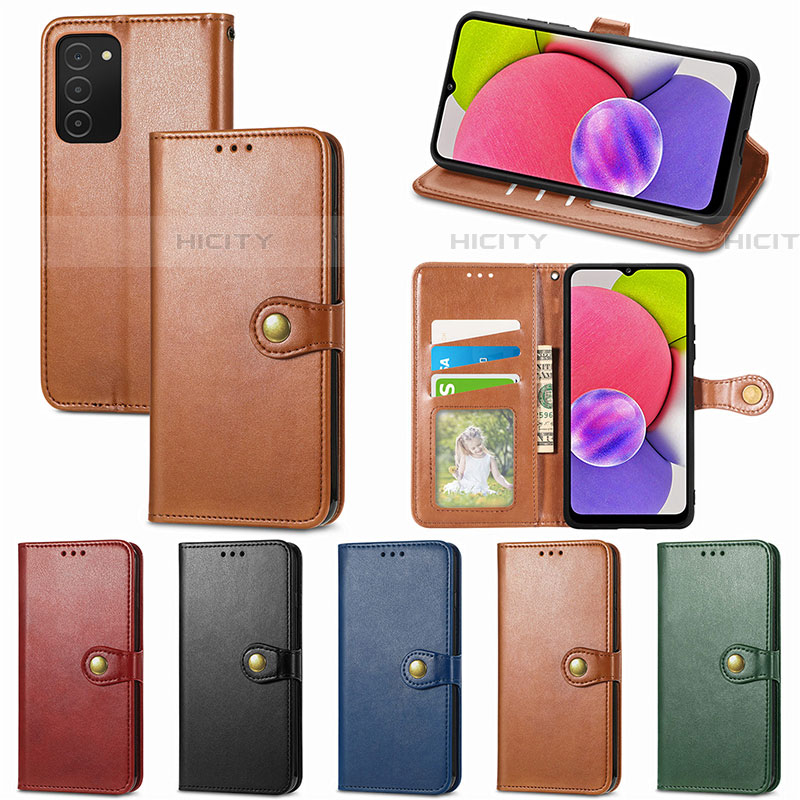 Custodia Portafoglio In Pelle Cover con Supporto S05D per Samsung Galaxy A03s