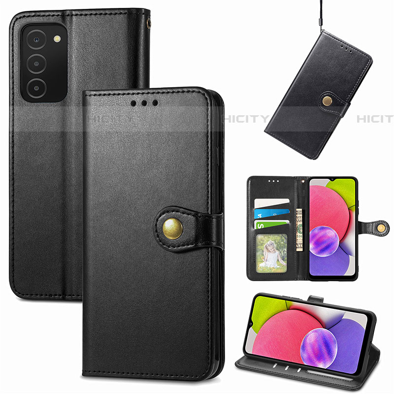 Custodia Portafoglio In Pelle Cover con Supporto S05D per Samsung Galaxy A03s