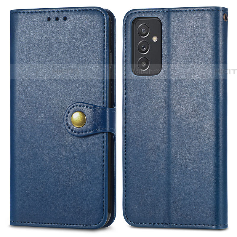 Custodia Portafoglio In Pelle Cover con Supporto S05D per Samsung Galaxy A05s Blu