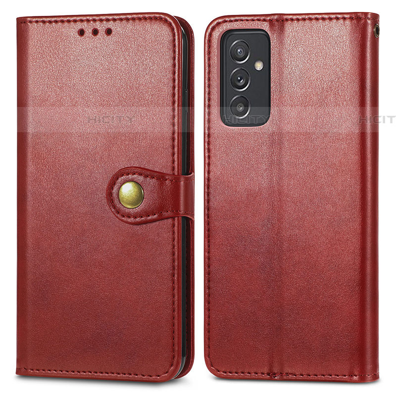 Custodia Portafoglio In Pelle Cover con Supporto S05D per Samsung Galaxy A05s Rosso