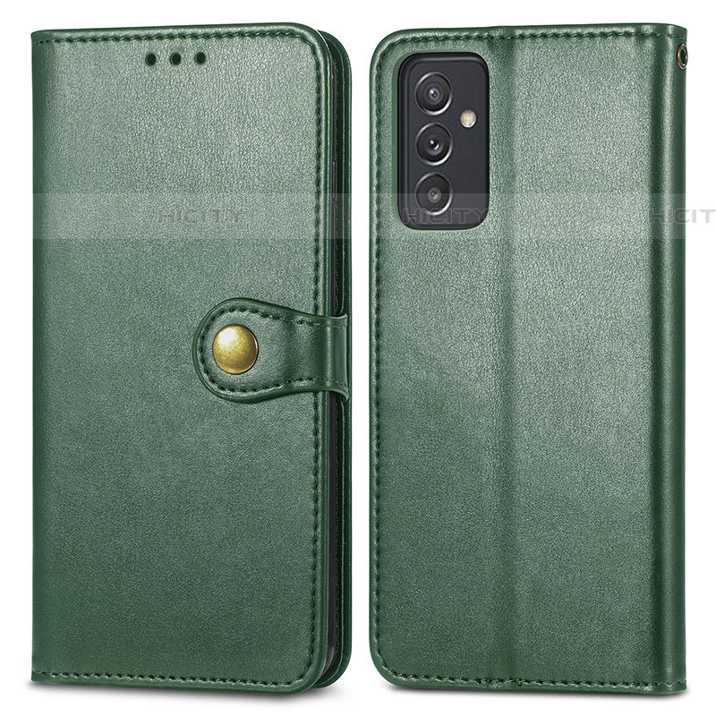 Custodia Portafoglio In Pelle Cover con Supporto S05D per Samsung Galaxy A05s Verde