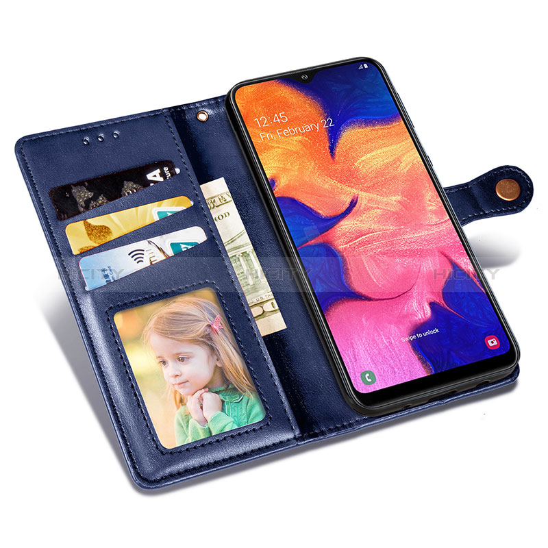 Custodia Portafoglio In Pelle Cover con Supporto S05D per Samsung Galaxy A10