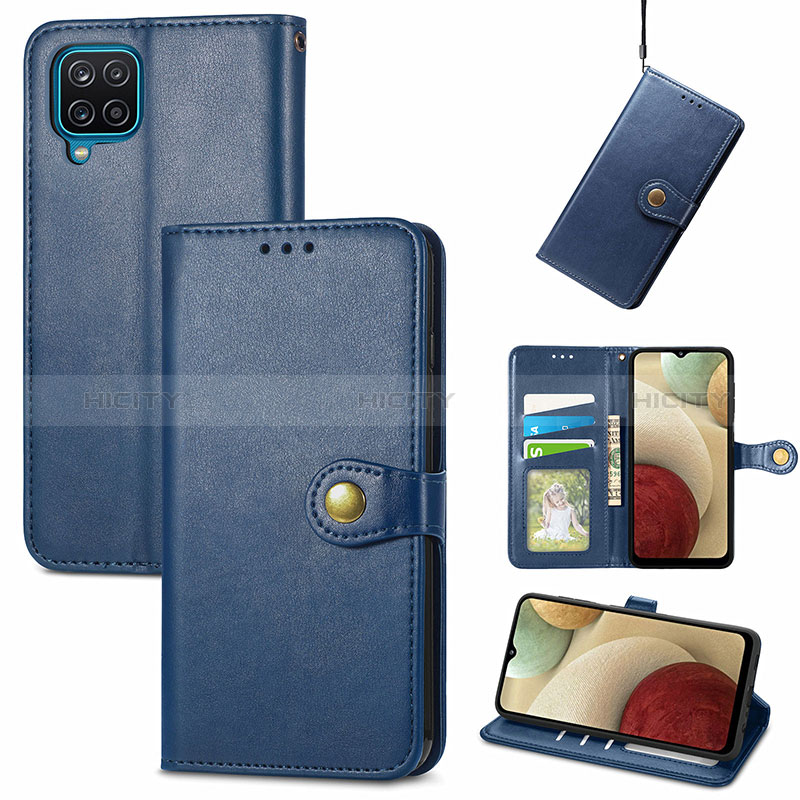 Custodia Portafoglio In Pelle Cover con Supporto S05D per Samsung Galaxy A12 5G