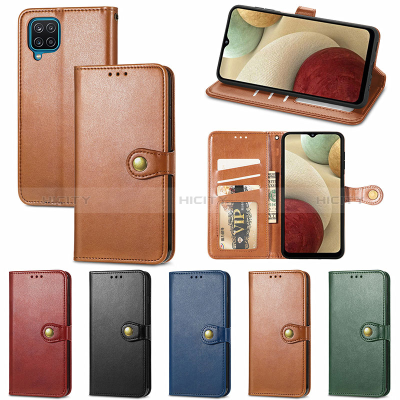 Custodia Portafoglio In Pelle Cover con Supporto S05D per Samsung Galaxy A12 Nacho