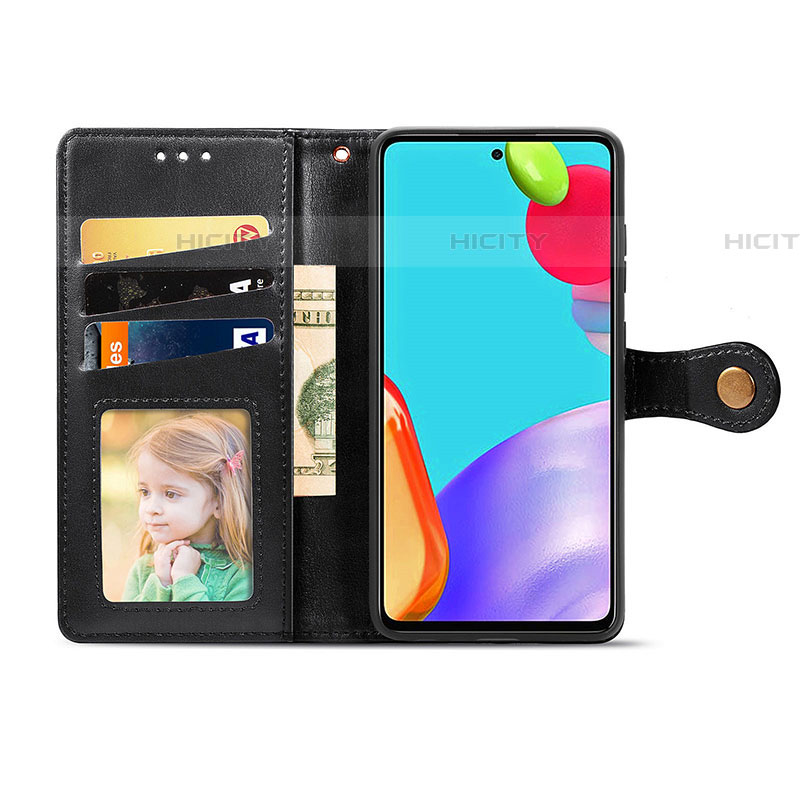 Custodia Portafoglio In Pelle Cover con Supporto S05D per Samsung Galaxy A52 4G