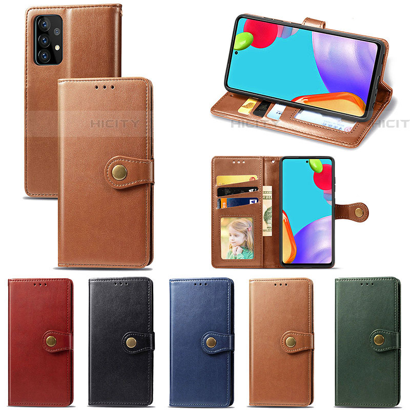 Custodia Portafoglio In Pelle Cover con Supporto S05D per Samsung Galaxy A52 5G