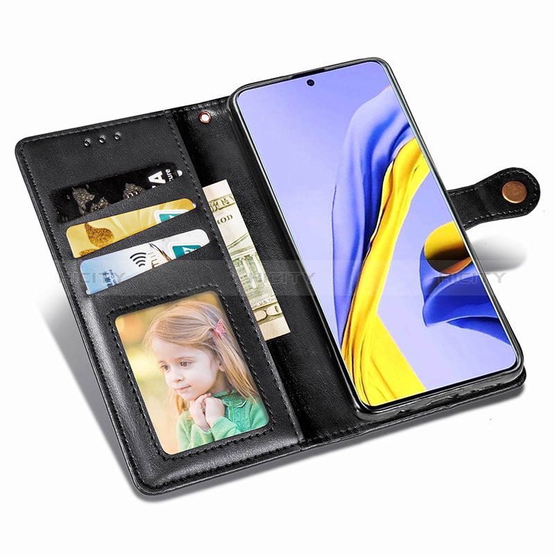 Custodia Portafoglio In Pelle Cover con Supporto S05D per Samsung Galaxy A71 5G