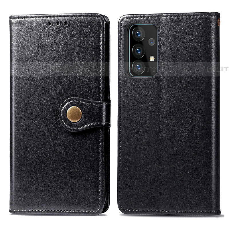 Custodia Portafoglio In Pelle Cover con Supporto S05D per Samsung Galaxy A72 4G Nero