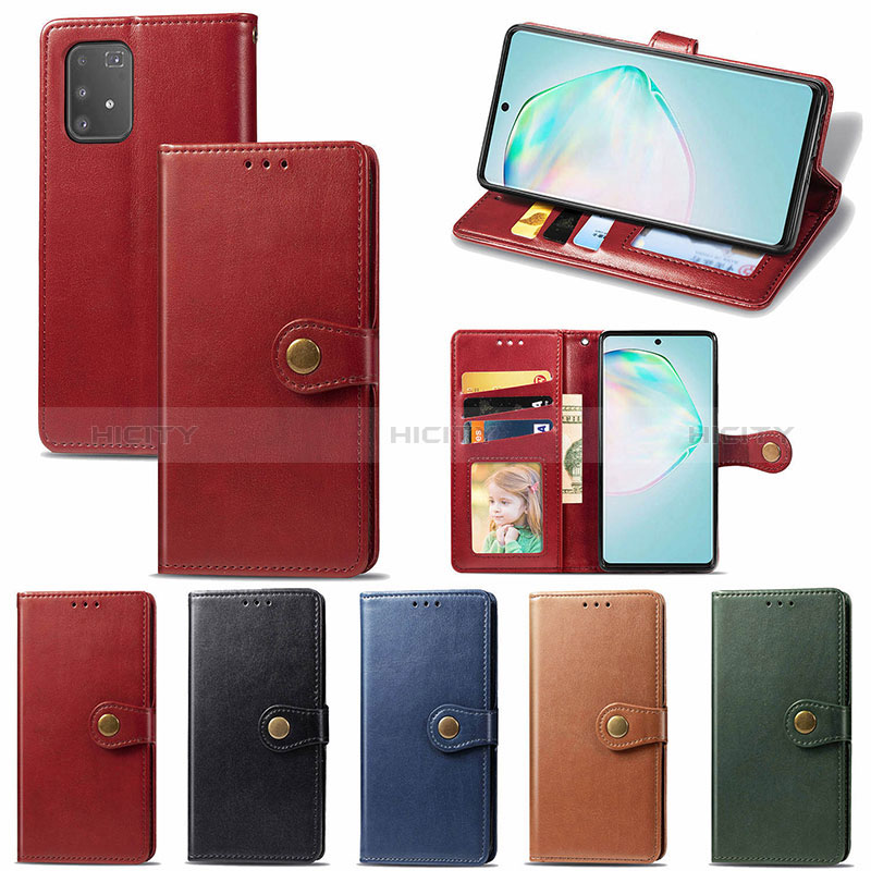 Custodia Portafoglio In Pelle Cover con Supporto S05D per Samsung Galaxy A91