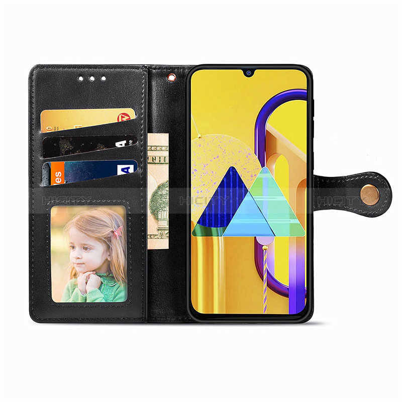 Custodia Portafoglio In Pelle Cover con Supporto S05D per Samsung Galaxy M21